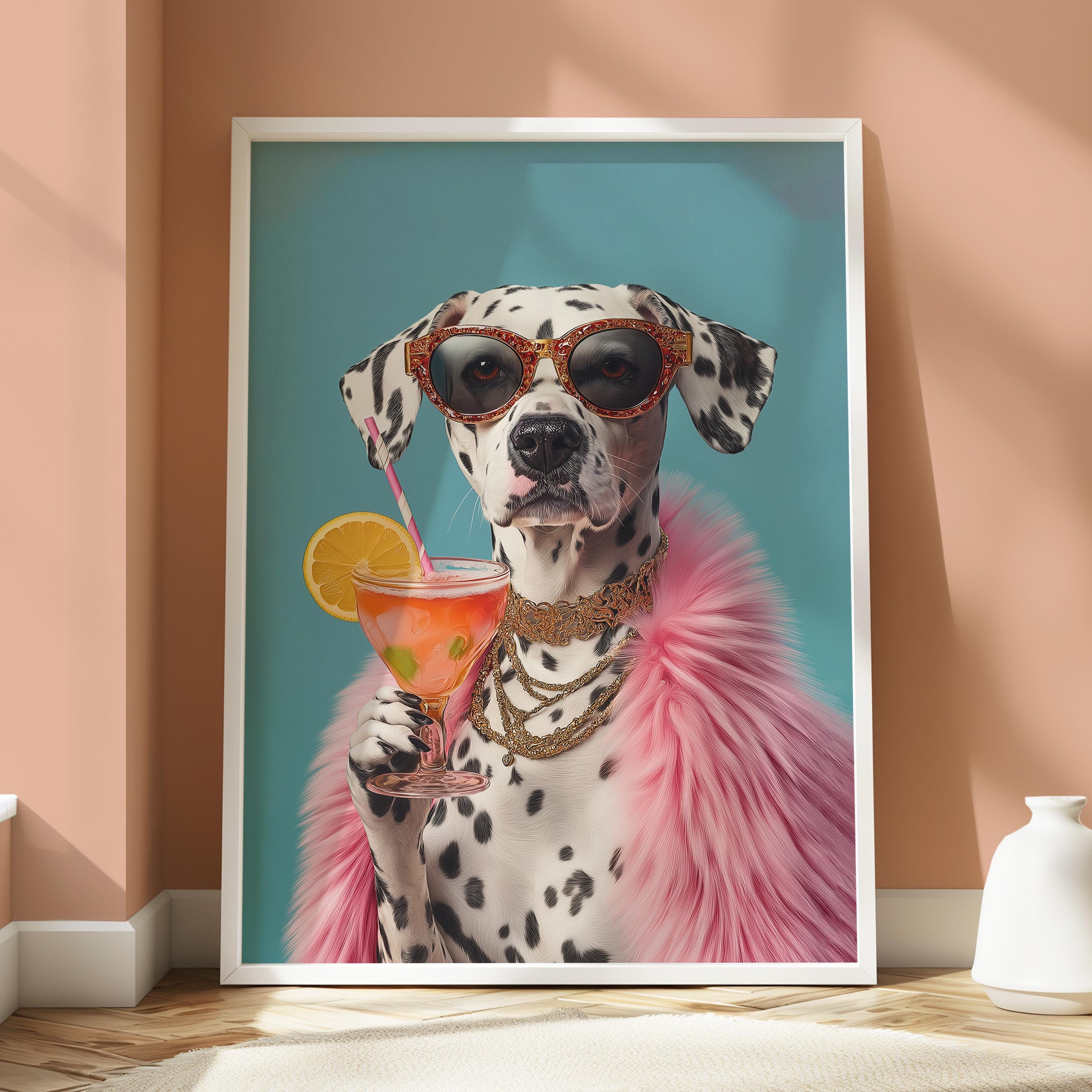 Dalmatian Poster - Dalmatian Funny Print - Fun Dog Print