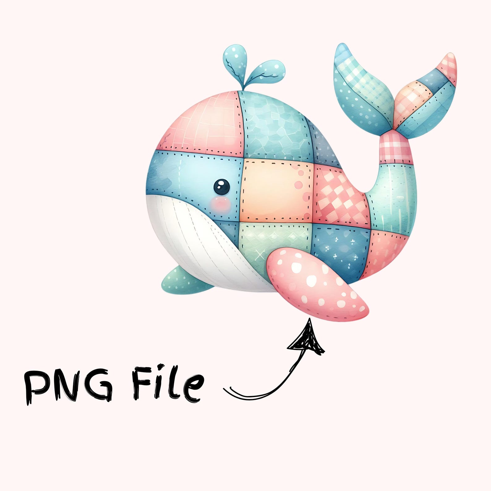 Pastel Patchwork Plush Animal Clipart Bundle 15 PNG High Quality ...