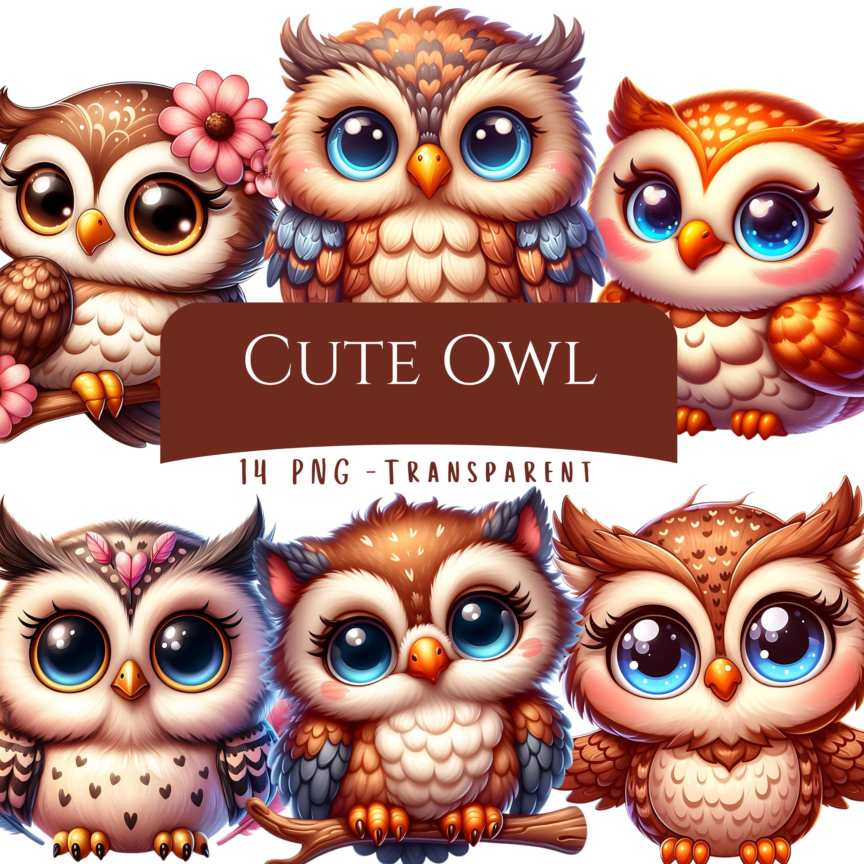 Cartoon Owl - Etsy Sweden, image size:3000x3000