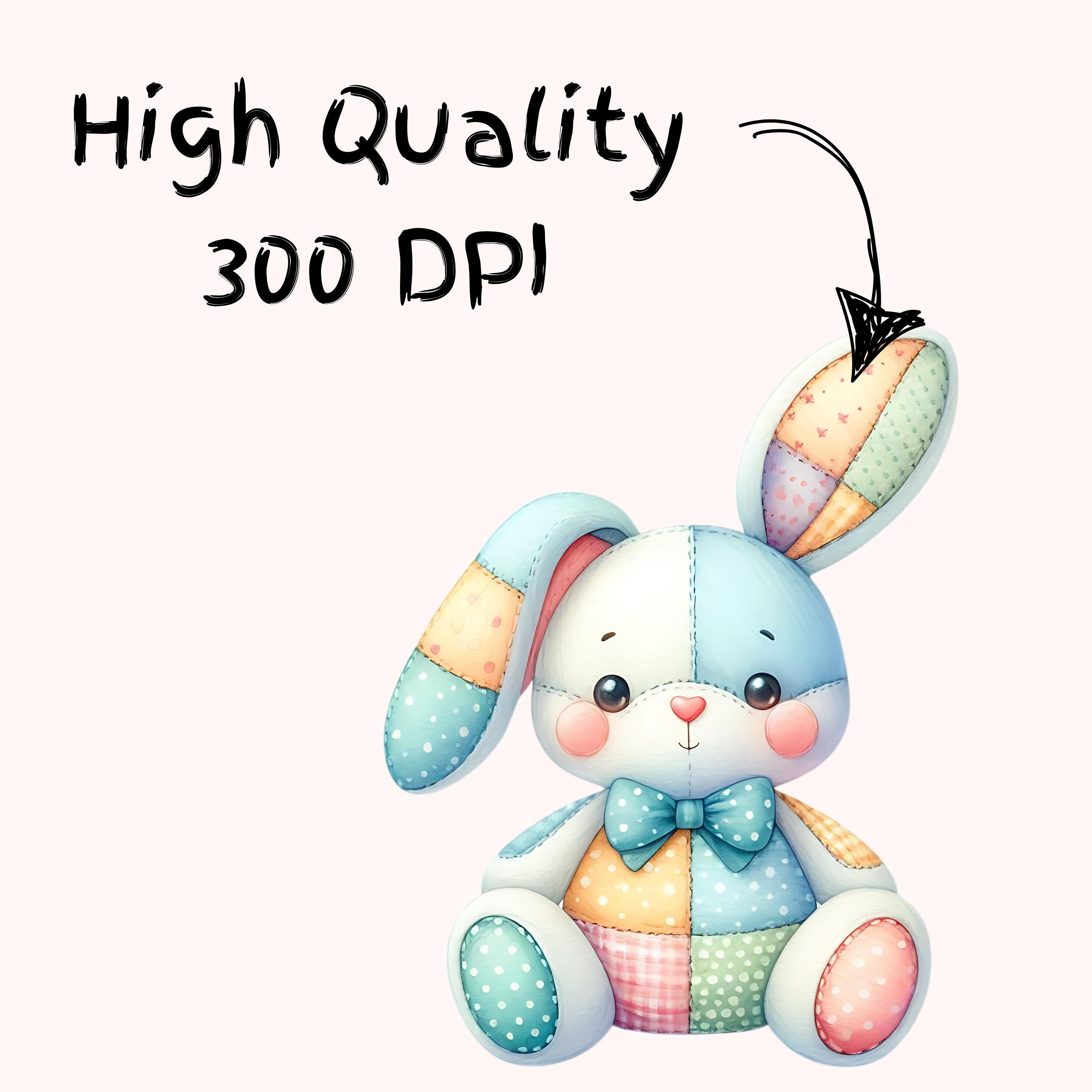 Pastel Patchwork Plush Animal Clipart Bundle 15 PNG High Quality ...