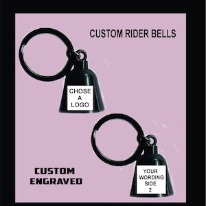 Biker bell, gremlin bell, evil spirits bell, rider bell, customized with your wording