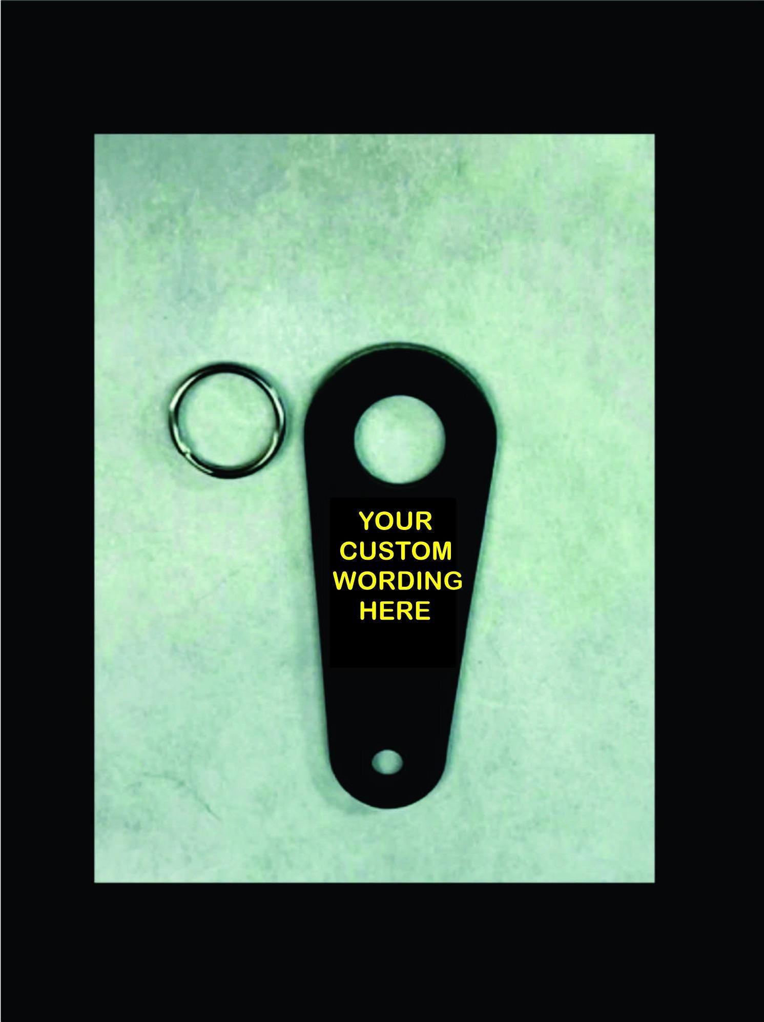 Motorcycle bell hanger, ride bell hanger, gremlin bell, biker bell custom engraved your wording