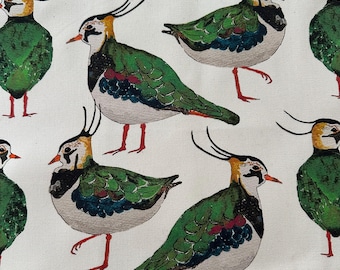 Lapwing Print Tea Towel: 100% cotton, Crafted in the UK