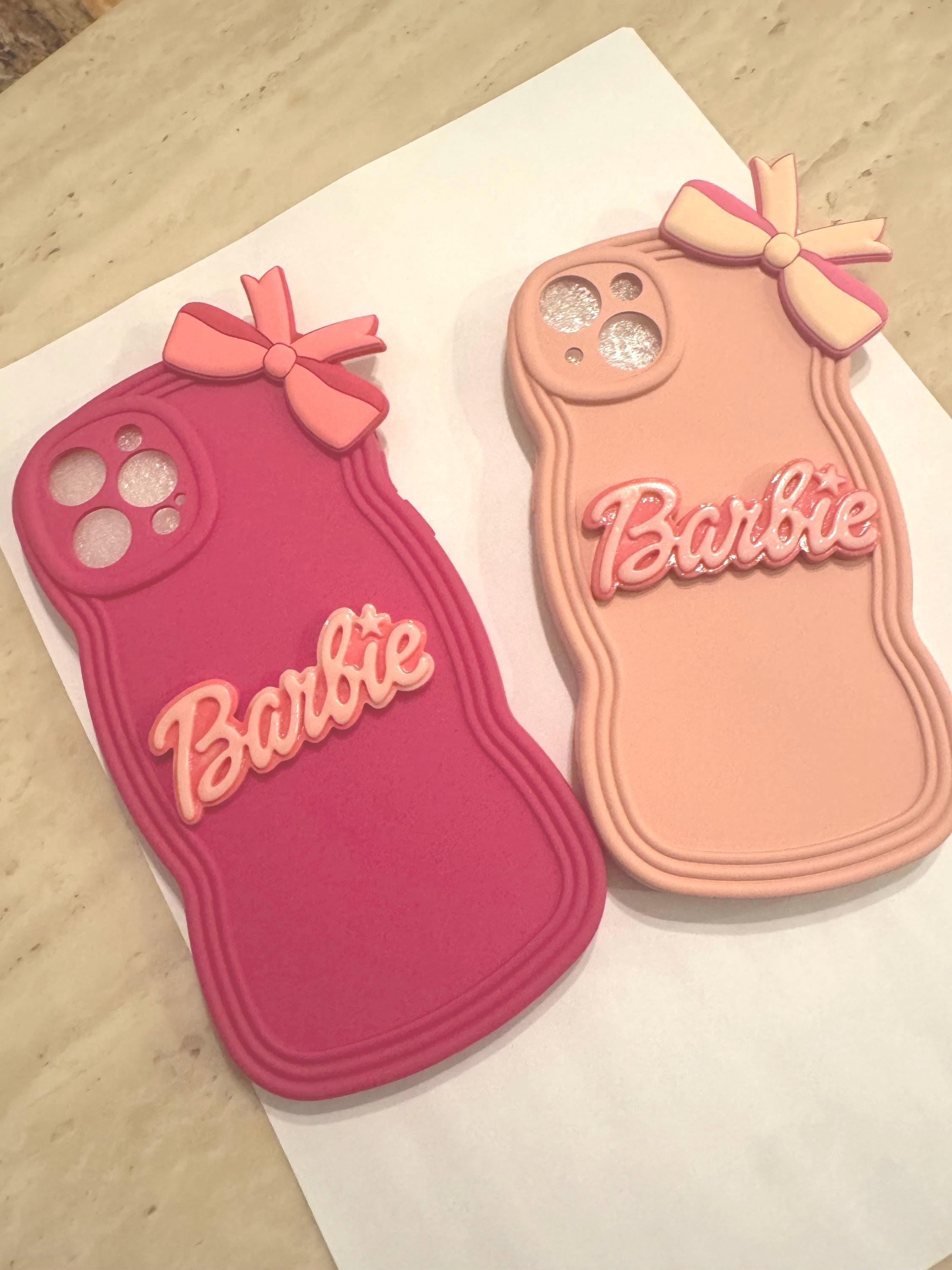 Barbie ソフトケース ハートデザイン Barbie pink cosmetic bag for makeup heart