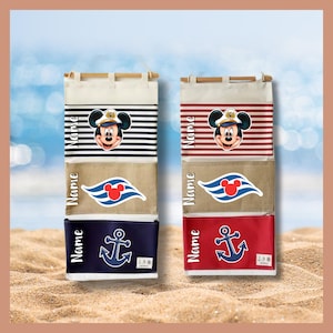 Personalized Disney Cruise Fish Extender - Stateroom Door Organizer - Custom Gift Exchange Bag