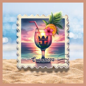 Royal Caribbean Inspired Cruise Door Magnet