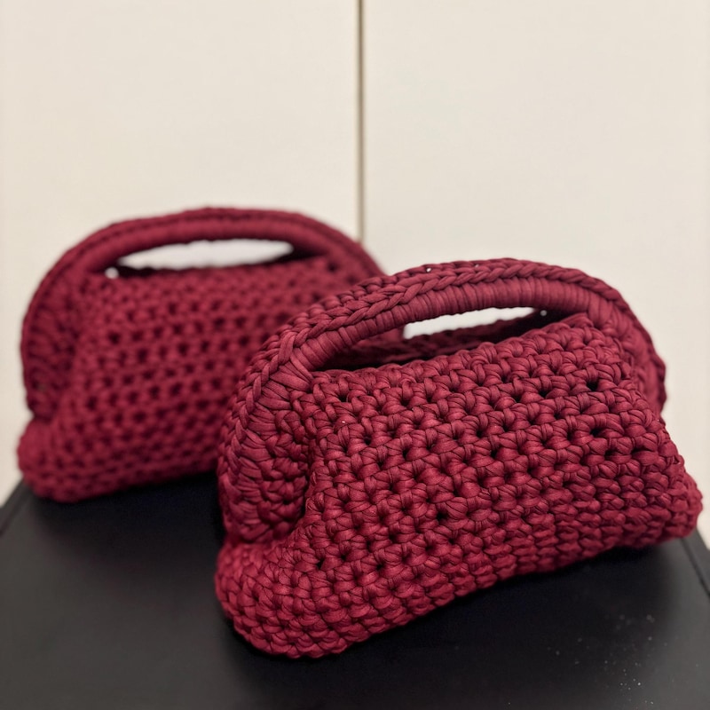 Handmade Crochet Clutch Bag
