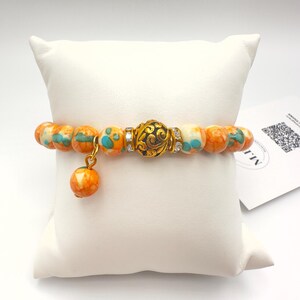 Impression Jasper Bracelet – Boho Crystal Jewelry • 8mm Stackable • Stability • Inner Peace • Intuition • Mindfulness Gift for Women!