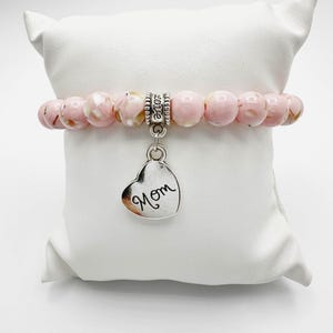 Shell Jasper Gemstone Bracelet – 8mm Crystal Jewelry for Grounding, Strength & Emotional Balance – Mindfulness Gift for Women – Exclusive!