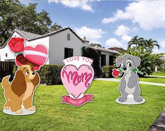 Mother's day Decoration /Lady/Scamp/Coroplast   Figures all Occasions/