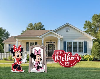 Minnie/Mother's Day/Coroplast Figures all Occasions/Indoor and Outdoor Decoration