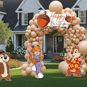 Chip/Dale/Gadget/Coroplast Figures All Occasions/Birthday Decoration/Indoor and Outdoor Decoration