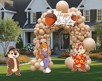 Chip/Dale/Gadget/Coroplast Figures All Occasions/Birthday Decoration/Indoor and Outdoor Decoration