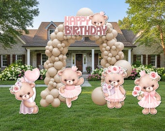 Birthday Decoration Bear/Baby ShowerCoroplast  Figures all Occasions/Indoor and Outdoor Decoration