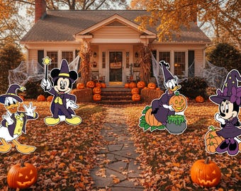 Figuras de Mickey Mouse/Daniel/Donald/Minnie/Decoración de Halloween/Coroplast para todas las ocasiones