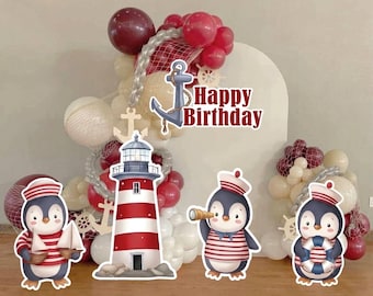 Penguin Birthday/Coroplast Figures all Occasions/Indoor- Outdoor Decor