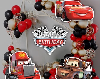 Cars Birthday Decoration/Indoor and Outdoor Decoration The cars/Yard Sign//Car Red /Car Brown/Coroplast Figures All Decoration