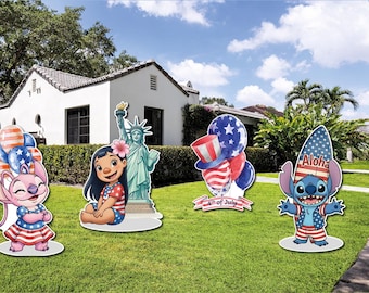Independence Day/Lilo/Stich/Angel/Coroplast Figures all Occasions/Indoor and Outdoor Decoration