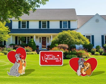 Lady and the Tram/Valentine's Day/Coroplast figures all Occasions/Indoor and Outdoor