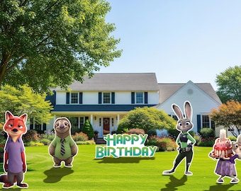 Birthday Decoration/Indoor and Outdoor Decoration/Coroplast Figures all Occasions