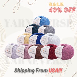 YarnArt Manhattan: Glittery Knitting Yarn, Sparkle Yarn, Shiny Metallic Yarn, Wool Yarn, Winter Yarn, Scarve, Shawl, Elegant Accessorie Yarn