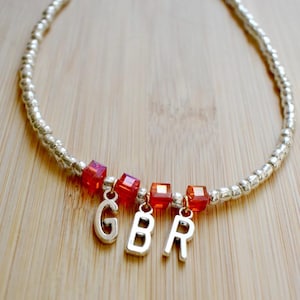 Go Big Red Beaded Necklace