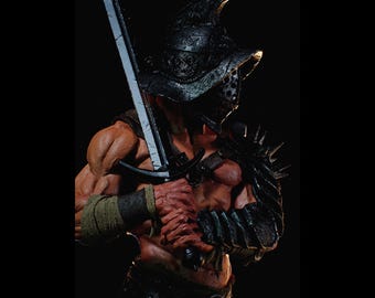 Ancient Roman Murmillo Gladiator Statue | Maximum Detailed 16k Resin Printed Figure