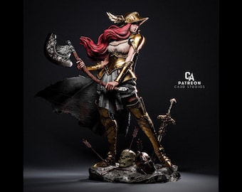 Valkyrie: The Chooser of the Slain - Norse Mythology Statue | Maximum Detailed 16k Resin Printed Figure