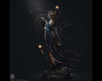 Jorogumo: The Spider Queen of Japanese Folklore | Maximum Detailed 16k Resin Printed Figure