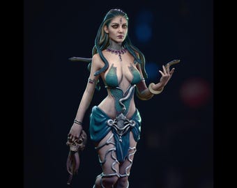 Medusa Gorgon Statue | Maximum Detailed 16k Resin Printed Figure