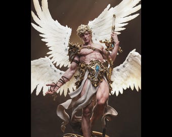 Cherubim Angel Statue | Maximum Detailed 16k Resin Printed Figure