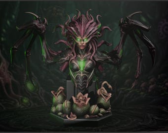 Shahmeran Queen of Serpents Bust | Maximum Detailed 16k Resin Printed Figure