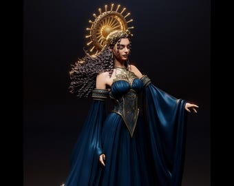 Goddess of Night Statue | Maximum Detailed 16k Resin Printed Figure