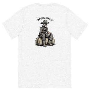 MY HORSE LEFT Me T-shirt, Funny Western Shirt, Emo Cowboy Tee, Funny Emo Shirt, Mens Emo Tee, Millennial Emo Kid, Elder Emo, Emo Forever