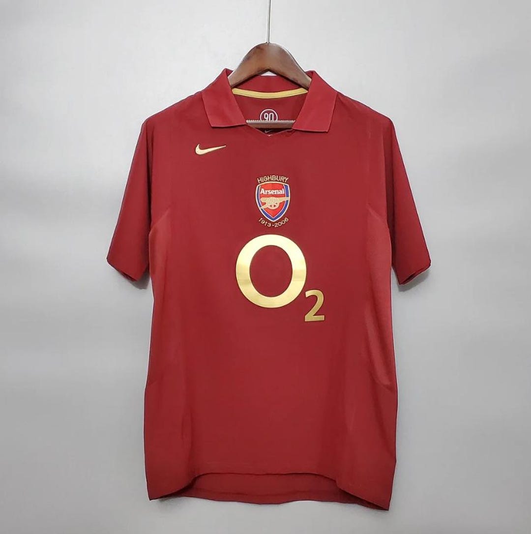 2005/2006 Retro Arsenal Home Football Shirt Vintage Jersey Etsy UK