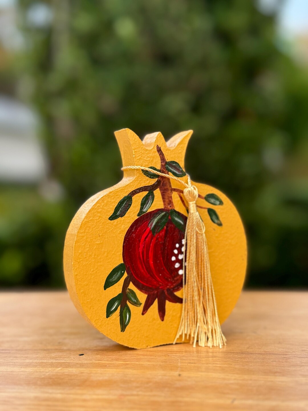 Handmade Wooden Pomegranate Home Decor New Year Gift Good Luck Charm - Etsy