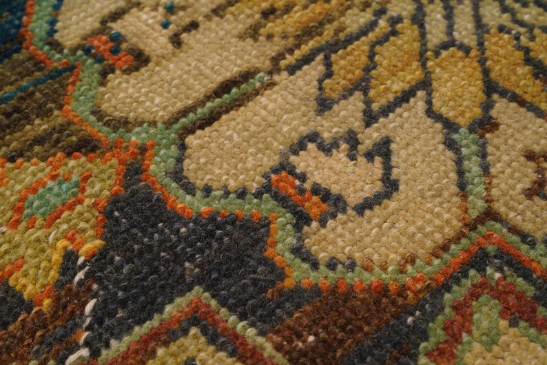3x12 Runner,Oushak Runner Rug,Turkish Runner 3x12,Vintage Runner,Natural Gift Rug,Anatolian Runner Rug,3x12 Turkish Rug,Handmade Runner,1404 image 11