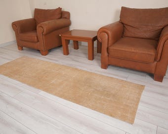 Oushak Runner 2x8,Vintage Runner Rug,Turkish Rug Runner,2x8 Runner Rug,Faded Rug,Vintage Rug 2x8,Turkish Runner,Muted Rug,Wool Runner,1464