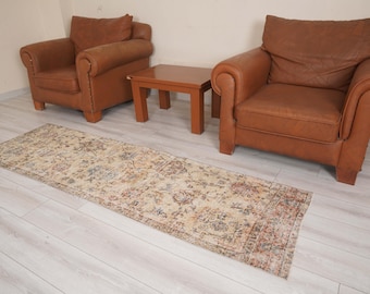 Oushak Runner 2x8,Vintage Runner Rug,Turkish Rug Runner,2x8 Runner Rug,Faded Rug,Vintage Rug 2x8,Turkish Runner,Muted Rug,Wool Runner,1461