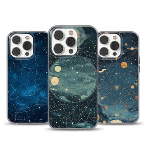 Astrologie Handyhülle Tierkreiszeichen Abdeckung passend für iPhone 12 Pro, iPhone 16+, Samsung S24, A53, S21, S23 Ultra, Google Pixel 9, 6A