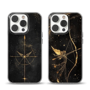 Etui na telefon z napisem Znak Zodiaku Strzelec 2025 pasuje do iPhone'a 12 Pro, iPhone'a 16+, Samsunga S24, A53, S21, S23 Ultra, Google Pixel 9, 6A
