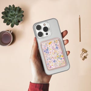 Porte-cartes magnétique Gerbera Daisies Magsafe Wallet Fleurs sauvages pour iPhone 16, iPhone 14, iPhone 13 Pro, 12 Mag Safe