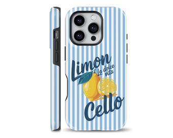 La Dolce Vita Amalfi CoastPhone Case Lemoncello Italy Cover fits iPhone 16, 15, 13, 12, Samsung S25, A54, S21, S23 Ultra, Google pixel 9, 7A