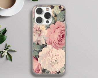 Peony Flower Phone Case: Elegant Floral TPU Cover