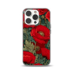 Blooming Poppy Phone Case Poppies Popies cover for iPhone 16e, 14, 13, 12, 11, SE, Samsung S25 Edge, A15, S21, S23, Pixel 9A, 8 Pro