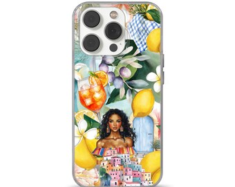 Amalfi Coast ItIaly Phone Case Aperol Spritz cover for iPhone 16e, 14, 13, 12, 11, SE, Samsung S25 Edge, A15, S21, S23