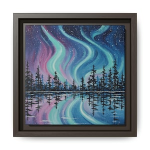 Northern Lights Artwork, Aurora Borealis Poster, Canvas Print, Framed Art, Wall Decor, Scenic Home Accents, Beautiful Print, Home Gift
