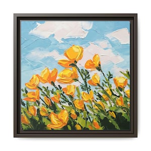Californian Poppy Painting Print: US State Flower Art