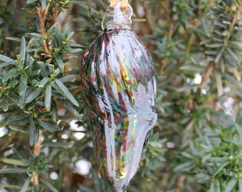 Hand-blown Glass German Christmas Pickle Ornament