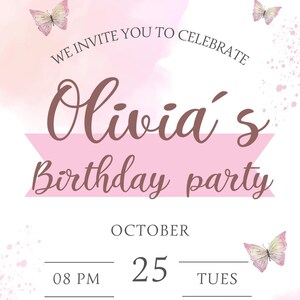 Editable Birthday Invitation Template | Instant Download | Customize in Canva | Printable Party Invite
